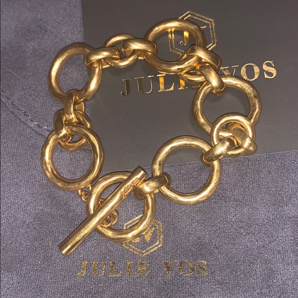 Julie Vos 24k link bracelet